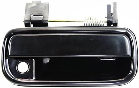 Set of 2 Front Exterior Door Handle Smooth Black Right Passenger & Left Driver Side Direct Replacement Compatible with 1999-2002 Toyota 4Runner TO1311130 TO1310130 6921035100