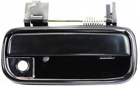 Set of 2 Front Exterior Door Handle Smooth Black Right Passenger & Left Driver Side Direct Replacement Compatible with 1999-2002 Toyota 4Runner TO1311130 TO1310130 6921035100
