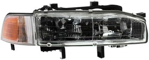 Set Of 2 Front Headlight Assembly With Corner Lamp Right Passenger & Left Driver Side Direct Replacement Compatible With 1992-1993 Honda Accord HO2503107 HO2502107 33100SM4A04