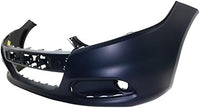 Front Bumper + Upper Cover + Molding Primed Direct Replacement Compatible With 2013-2016 Dodge Dart CH1000A09 CH1014106 CH1044110 1UT51TZZAA 1TS71TZZAF 1WC26TZZAC