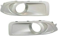 Set Of 2 Front Fog Light Trim Primed Plastic Left Driver & Right Passenger Side Direct Replacement Compatible With 2010-2012 Subaru Outback SU1038101 SU1039101 57731AJ42A 57731AJ43A