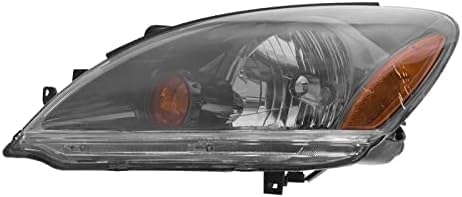 Front Head Light Assembly Plastic Left Driver Side Direct Replacement Compatible With 2004-2007 Mitsubishi Lancer MI2502135 MN154899