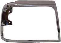 AUTOS PARTS PLUS Front Grille Shell With Gray Insert+ Bezel Chrome + Header Panel + Headlight + Signal & Corner Lamp Left And Right Side Direct Replacement Compatible With 1992-1997 Ford F-Series