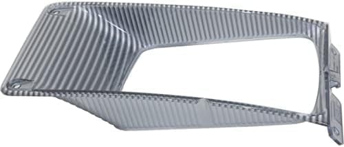 Set Of 2 Front Headlight Bezel Chrome Plastic Left Driver & Right Passenger Side Direct Replacement Compatible With 1995-2004 International 3800/4700 / 8100HD IH2511100 IH2510100