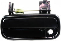Set of 2 Front Exterior Door Handle Smooth Black Right Passenger & Left Driver Side Direct Replacement Compatible with 1999-2002 Toyota 4Runner TO1311130 TO1310130 6921035100