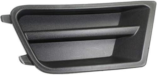 Set Of 2 Front Fog Lamp Cover Textured Without Fog Lights Hole Left Driver & Right Passenger Side Direct Replacement Compatible With 2010-2012 Ford Mustang FO1039137 FO1038137