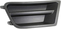 Set Of 2 Front Fog Lamp Cover Textured Without Fog Lights Hole Left Driver & Right Passenger Side Direct Replacement Compatible With 2010-2012 Ford Mustang FO1039137 FO1038137