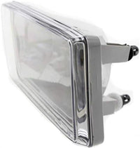 Front Bumper End Caps Chrome With Fog Lights Assembly Plastic Left Driver & Right Passenger Side Direct Replacement Compatible With 2007-2013 Chevrolet Silverado 1500