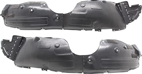 Set Of 2 Front Fender Liner Plastic Left Driver & Right Passenger Side Direct Replacement Compatible With 2017-2018 Hyundai Santa Fe HY1249171 HY1248171 868124Z500 868114Z500