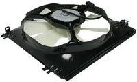 Front Radiator & A/C Condenser Cooling Fan Assembly Plastic Direct Replacement Compatible with 2008-2009 Honda Accord HO3115148 HO3113127 19030R77T01-PFM 19030R70A01-PF