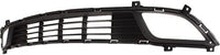 Front Bumper Grille Textured Dark Gray Plastic With Pre-Collision System Direct Replacement Compatible With 2017-2018 Kia Forte KI1036135 86522B0000