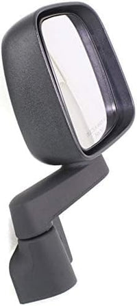 Front Mirror Manual Folding Non-Heated Textured Right Passenger Side Direct Replacement Compatible With 2003-2006 Jeep Wrangler CH1321259 CH1321240 CH1321234 55395060AD 55395060AB