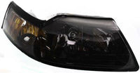 Set Of 2 Front Headlight Lens And Housing With Black Interior Left Driver & Right Passenger Side Direct Replacement Compatible With 1999-2004 Ford Mustang FO2502177 FO2503177