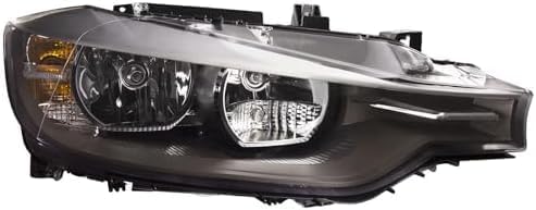 Front Headlight Assembly Halogen Right Passenger Side Direct Replacement Compatible With 2012-2015 BMW 3-Series BM2503169 63117338710