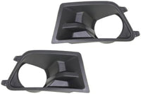 et Of 2 Front Fog Light Molding Textured Plastic Left Driver & Right Passenger Side Direct Replacement Compatible With 2010-2012 Ford Mustang FO1039138 FO1038138