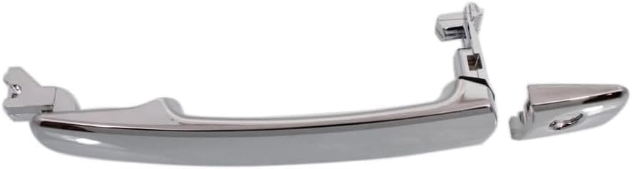 Front Exterior Door Handle Chrome Left Driver Side Direct Replacement Compatible with 2003-2008 Infiniti FX35 / FX45 / 2008-2013 Nissan Rogue NI1310126 80640CA012-PFM