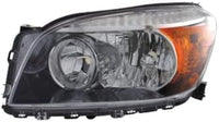 Set Of 2 Front Head Light Assembly Lens & Housing With Black Interior Left Driver & Right Passenger Side Direct Replacement Compatible With 2006-2008 Toyota RAV4 TO2518107 TO2519107