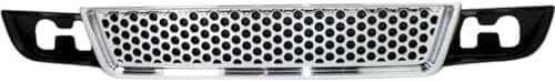 Front Upper & Lower Grilles Direct Replacement Compatible With 2007-2014 GMC Yukon GM1200610 GM1036114 22761715 15264513