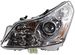 Set Of 2 Front Head Light Assembly Right Passenger & Left Driver Side Direct Replacement Compatible With 2007-2008 Infiniti G35 IN2502137 IN2503137 26060JK60C 26010JK60C