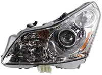 Set Of 2 Front Head Light Assembly Right Passenger & Left Driver Side Direct Replacement Compatible With 2007-2008 Infiniti G35 IN2502137 IN2503137 26060JK60C 26010JK60C