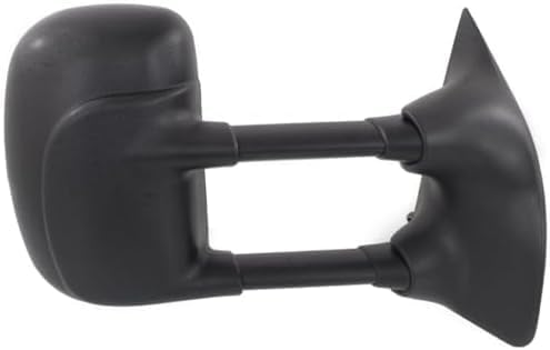 Set of 2 Front Power Towing Mirror Manual Folding Non-Heated Textured Right Passenger & Left Driver Side Direct Replacement Compatible With 1999-2007 Ford F-Series Super Duty