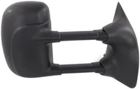 Set of 2 Front Power Towing Mirror Manual Folding Non-Heated Textured Right Passenger & Left Driver Side Direct Replacement Compatible With 1999-2007 Ford F-Series Super Duty