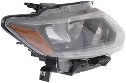 Set Of 2 Front Head Light Assembly Plastic Left Driver & Right Passenger Side Direct Replacement Compatible With 2014-2016 Nissan Rogue NI2503226 NI2502226 260104BA2A,260604BA2A