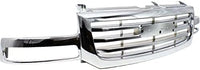 Front Grille Chrome Shell & Insert Direct Replacement Compatible With 2003-2006 GMC Sierra 1500/2003-2004 2500 19130791-PFM