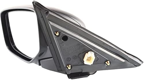 Front Power Mirror Manual Folding Heated Primed Plastic Left Driver Side Direct Replacement Compatible With 2008-2012 Honda Accord HO1320231 76258TA5A11