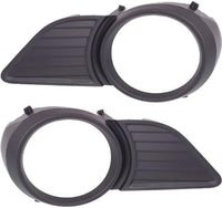 Front Fog Light Molding Primed Plastic Without Chrome Trim Left Driver & Right Passenger Side Direct Replacement Compatible With 2011-2017 Toyota Sienna TO1039145 TO1038145