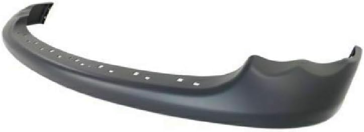 Front Bumper Chrome Steel + Upper Cover Primed + Lower Valance Textured + Step Pad Molding Direct Replacement Compatible With 2002-2005 Dodge Ram 1500 2500 3500 CH1002383 CH1000338