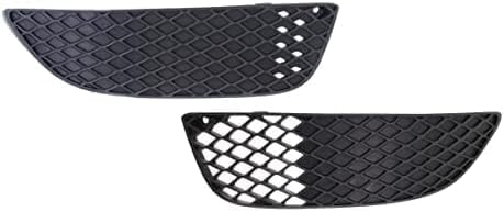 Set Of 2 Front Fog Light Cover Textured Plastic Left Driver & Right Passenger Side Direct Replacement Compatible With 2008-2015 Mitsubishi Lancer MI1039108 MI1038108