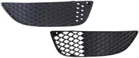 Set Of 2 Front Fog Light Cover Textured Plastic Left Driver & Right Passenger Side Direct Replacement Compatible With 2008-2015 Mitsubishi Lancer MI1039108 MI1038108