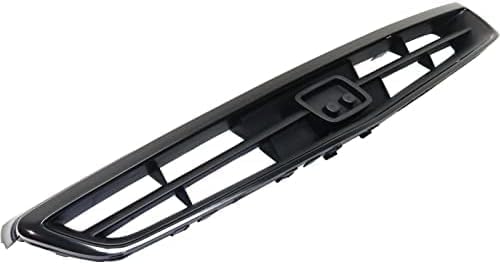 Front Grille Primed Shell And Insert ABS Plastic Direct Replacement Compatible With 1999-2000 Honda Civic HO1200147