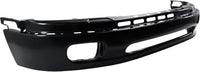 Front Bumper Primed Steel + Upper Cover Textured + Bumper Mounting Bracket Left Driver And Right Passenger Side Direct Replacement Compatible With 2000-2006 Toyota Tundra TO1002171