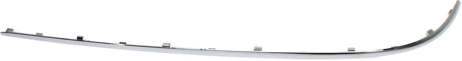 Rear Bumper Outer Impact Strip Molding Chrome Left Driver Side Direct Replacement Compatible with 2003-2006 Mercedes Benz E-Class 21188003129744