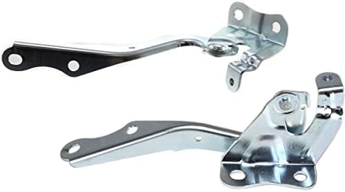 Set of 2 Front Hood Hinge Steel Right Passenger & Left Driver Side Direct Replacement Compatible with 2009-2013 Toyota Corolla / 2009-2014 Matrix TO1236161 TO1236162 5341012550