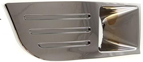 Set Of 2 Front Fog Light Molding Chrome Right Passenger & Left Driver Side Direct Replacement Compatible With 2009-2012 Ford Flex FO2599105 FO2598105 8A8Z17E810B 8A8Z17E811B