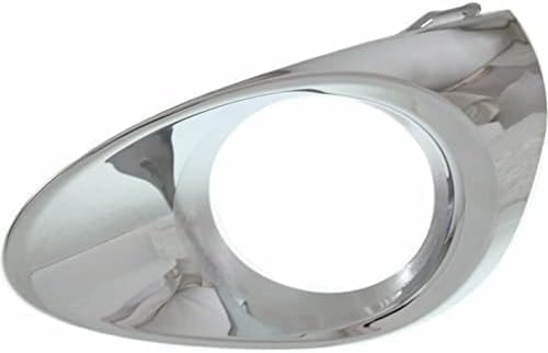 Set Of 2 Front Fog Light Molding Chrome Left Driver & Right Passenger Side Plastic Direct Replacement Compatible With 2013-2015 Lexus RX350 RX450H LX1039105 LX1038105 814810E110