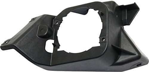 Set of 2 Front Fog Light Bracket Textured Plastic Left Driver & Right Passenger Side Direct Replacement Compatible with 2012-2014 Honda CR-V HO2603102 HO2602102