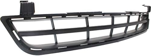 Front Bumper Grille Textured Dark Gray Plastic Direct Replacement Compatible With 2013 Chevrolet Malibu GM1036149 22869137