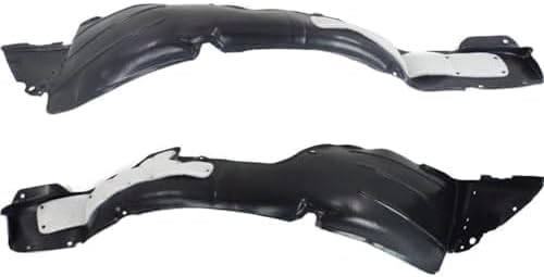 Set Of 2 Front Fender Liner Right Passenger & Left Driver Side Direct Replacement Compatible With 2014-2016 Hyundai Elantra HY1249133 HY1248133 868123X700 868113X700