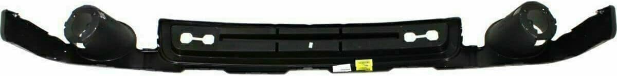 Front Bumper Chrome Steel + Lower Valance Air Deflector + Extension Textured + Cover Bracket Direct Replacement Compatible With GMC Sierra 1500 2007-2013 GM1015100 GM1092211 GM1002833