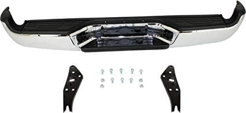 Rear Step Bumper Assembly Chrome Steel Direct Replacement Compatible With 2005-2015 Toyota Tacoma TO1103113 5215104061-PFM