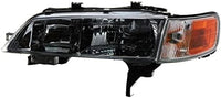 Set Of 2 Front Headlight Halogen With Corner Lamp Right Passenger & Left Driver Side Direct Replacement Compatible With 1994-1997 Honda Accord HO2502106 HO2503106 33150SV4A02