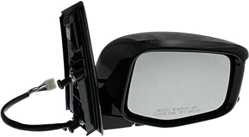 Set Of 2 Front Power Mirror Manual Folding Heated Textured Right Passenger & Left Driver Side Direct Replacement Compatible With 2011-2013 Honda Odyssey HO1320264 HO1321264