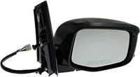 Set Of 2 Front Power Mirror Manual Folding Heated Textured Right Passenger & Left Driver Side Direct Replacement Compatible With 2011-2013 Honda Odyssey HO1320264 HO1321264