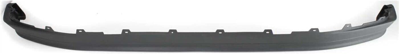 Front Bumper Chrome without Air Holes + Molding + Lower Valance Panel Textured Direct Replacement Compatible With Ford F-150 / Bronco 1992-1996 FO1002237 FO1057220 FO1095154