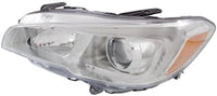 Set Of 2 Front Head Light Assembly Plastic Left Driver & Right Passenger Side Direct Replacement Compatible With 2015-2021 Subaru WRX/STI SU2503152 SU2502152 84001VA021 84001VA031