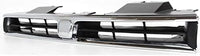 Front Grille Chrome Shell With Primed Insert Plastic Direct Replacement Compatible With 1992-1993 Honda Accord HO1200120 75101SM4901